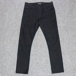 Tom Ford Slim Black Cotton Button Fly 5 Pocket Pants Jeans Men's 33x32 USA Made